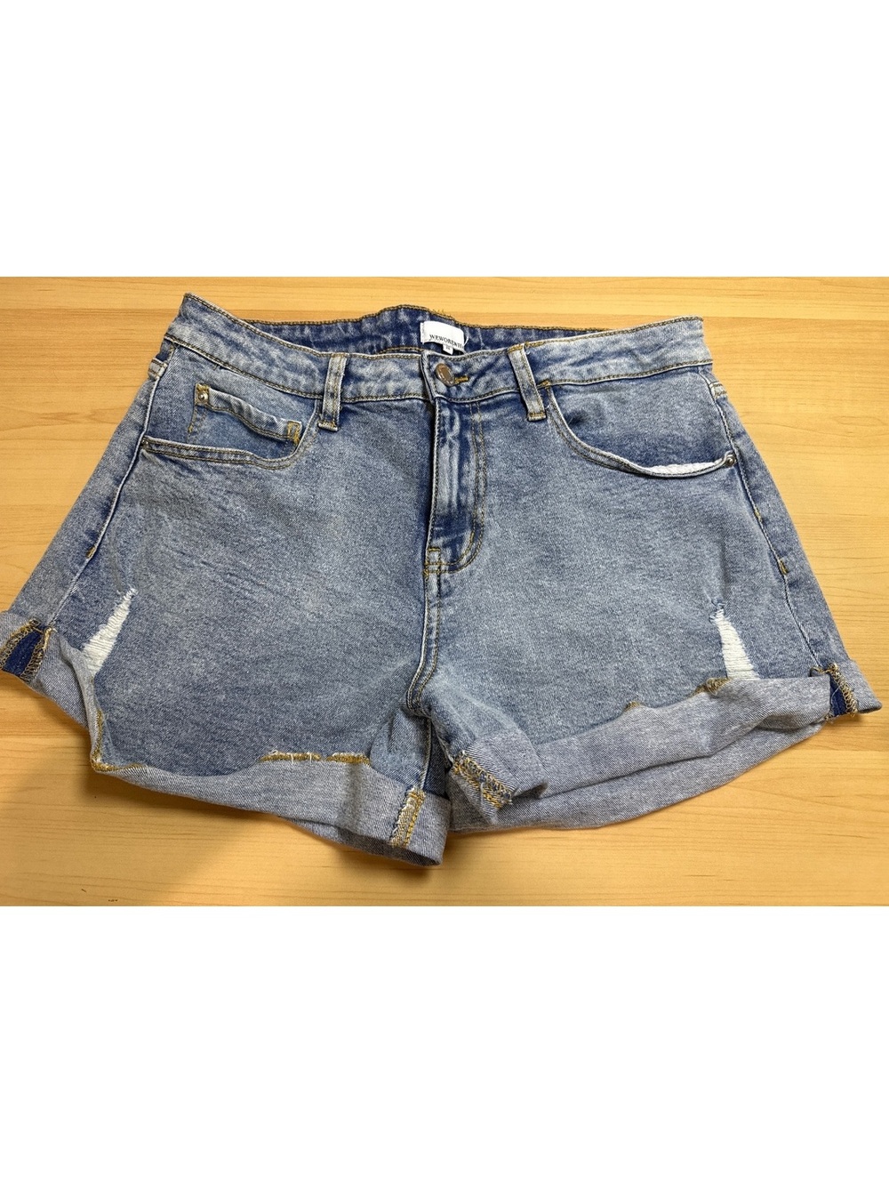 WEWOREWHAT Distressed Denim Shorts Size 26